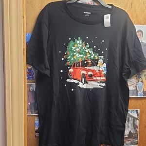 Old Navy Volkswagon Christmas Tshirt, Unisex, Size Large,NWT